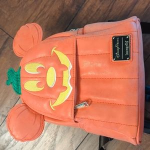 Loungefly Mickey Mouse Pumpkin Halloween Cosplay Backpack - New with tags!!!